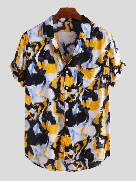 

Casual Shirts & Tops, Yellow, Short Sleeves Shirts