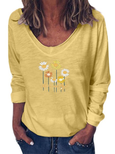 

Long Sleeve Casual Tops, Yellow, Hoodies & Sweatshirts