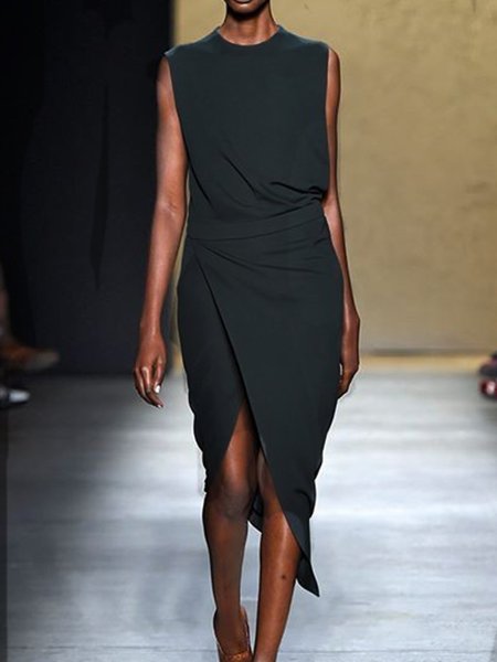 

Abito di Misto Cotone, Nero, Maxi Dresses