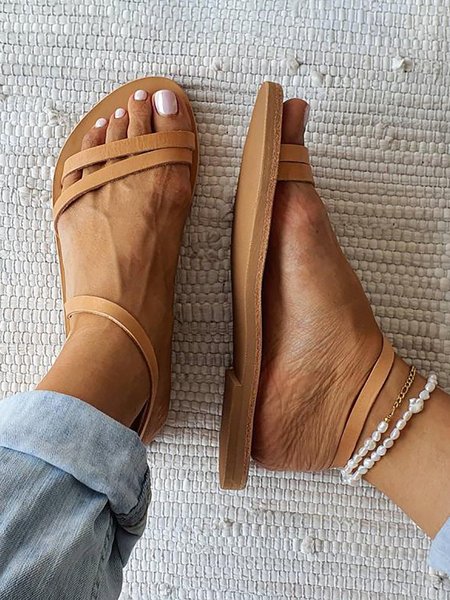 

Summer Pu Holiday Sandals, Brown, Sandals & Slippers