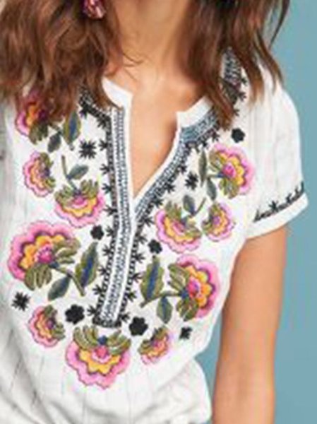 

Top Vintage Stampato, Bianco, T-Shirts