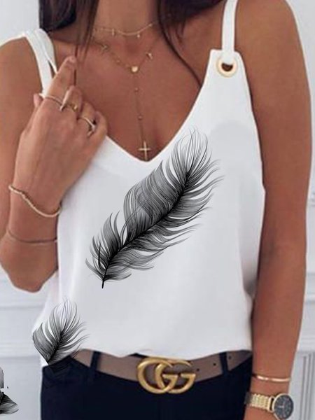 

Top da Vacanza, Bianco, Tank Top