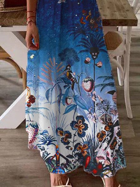 

Abito Graduale Stampato, Blu, Summer dresses