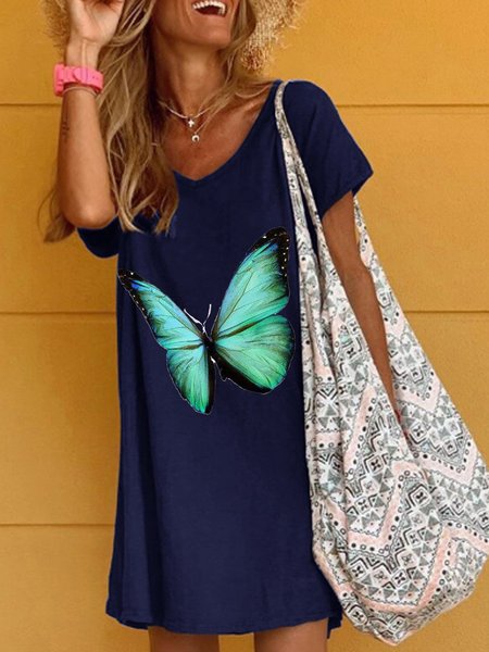 

Abito Dritto, Blu, Casual Dresses