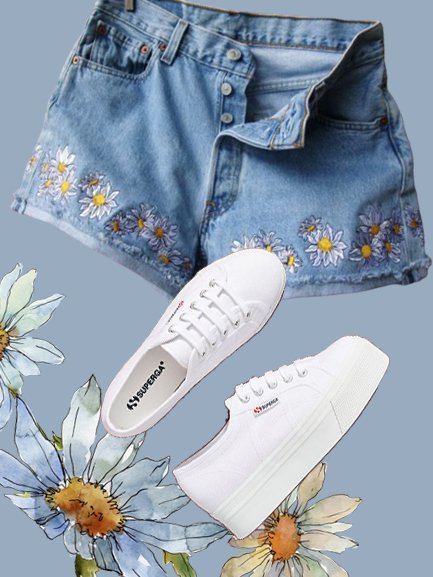 

Sunflower Shorts, Blue, Bottoms