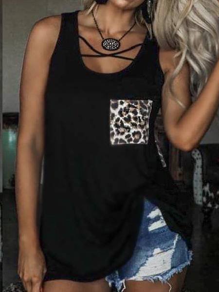 

Black Shift Cotton Paneled Vintage Shirts & Tops, Tank Tops