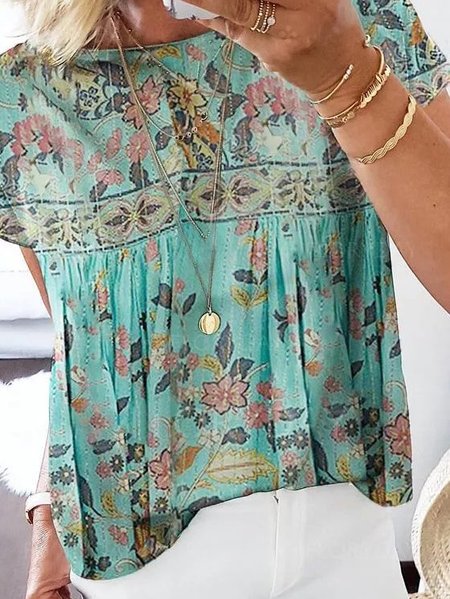 

Top Casuale, Verde, T-Shirts