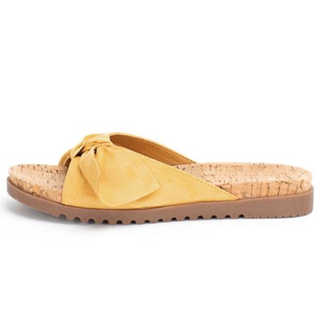 

Leather Slippers, Yellow, Pullovers