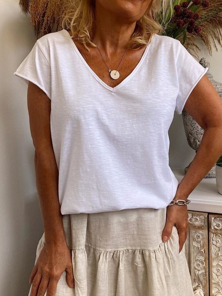 

T-Shirt Casuale, Bianco, T-Shirts