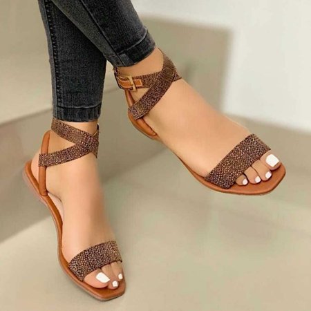 

Summer Sandals, Brown, Sandals