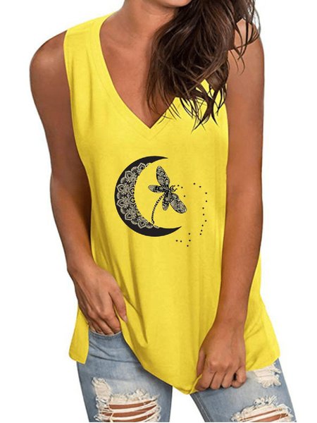 

Top, Giallo, Tank Top