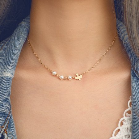 Fashion Necklace, Golden, Jewelry