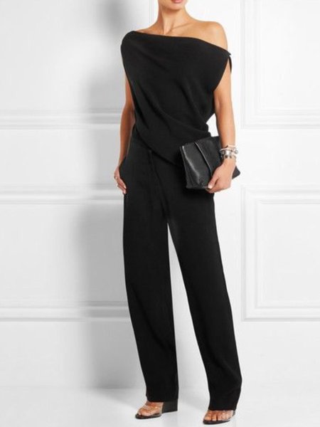 

Casual Plus Size Jumpsuits, Black, Auto-Clearance