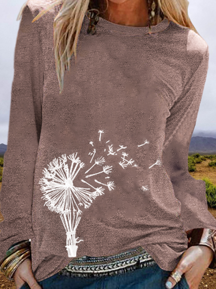 

Top Floreale Casuale, Rosa, T-Shirts