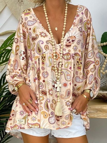 

Creamy White Shift Long Sleeve Shirts & Tops, T-Shirts