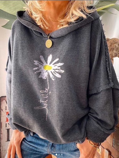 

Felpa Casuale Patchwork di Misto Cotone, Grigio, Hoodies & Sweatshirts