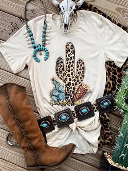 

White Short Sleeve Shift Printed Jersey Shirts & Tops, Tops