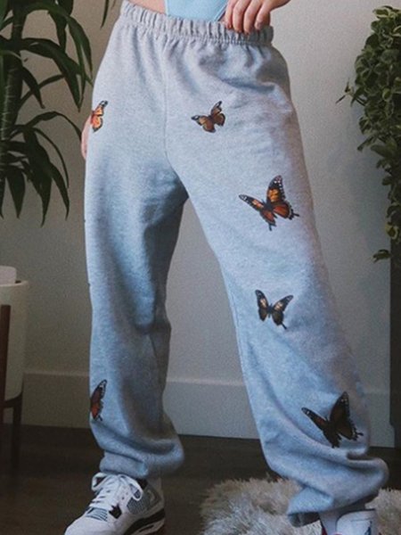 

Pantaloni Casuale Farfalla, Grigio, Pants