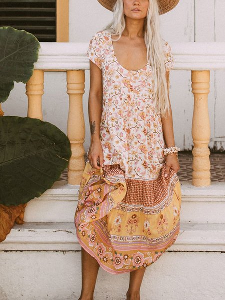 

Abito Vintage Dritto, Fiore, Summer dresses