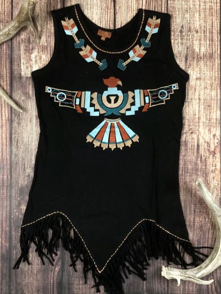 

Top Casuale Jersey, Nero, Tops