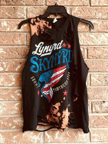 

Top Lettera, Nero, Tank Top