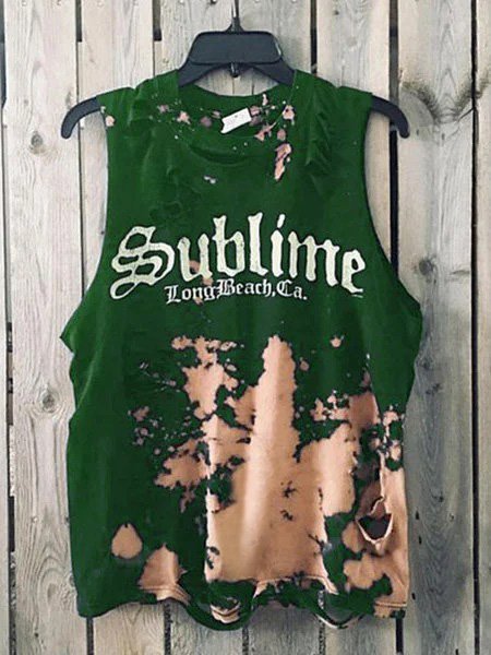 

Casuale senza maniche Girocollo taglia grande Abito, Verde, Tank Top