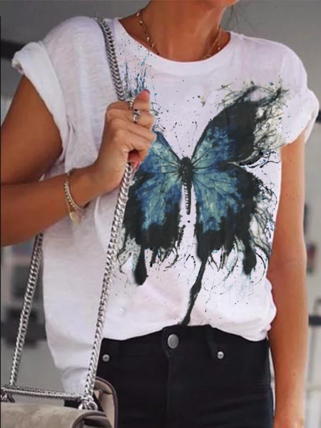 T-Shirt Floreale, Bianco, T-Shirts