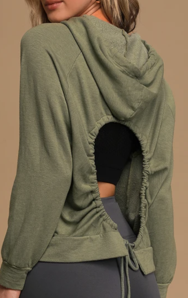 

Army Green Casual Shift Cutout Sweatshirts, Sweatshirts & Hoodies