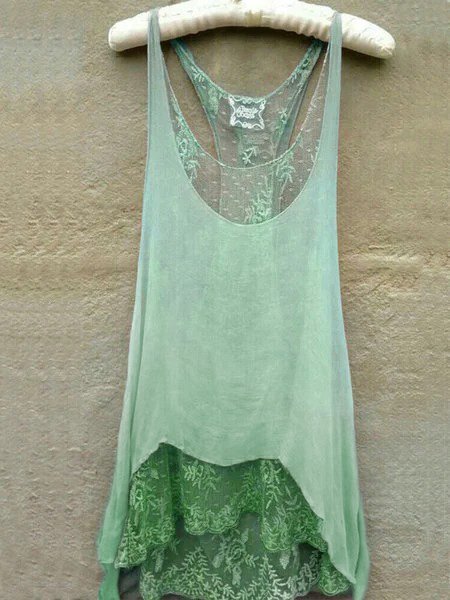 

Casuale senza maniche Girocollo taglia grande Gonna, Verde, Casual Dresses
