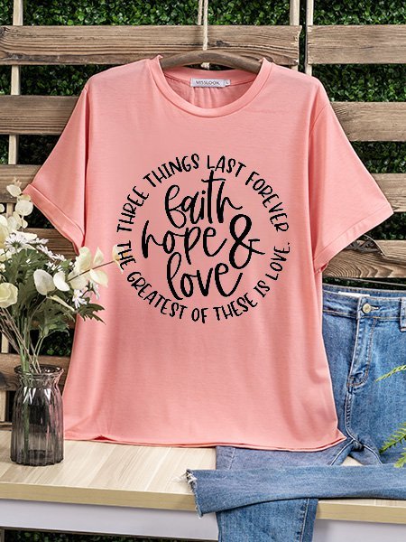 

Pink Short Sleeve Casual Shirts & Top, T-shirts
