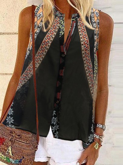 

Top con Scollo a V da Vacanza, Marrone, Tops