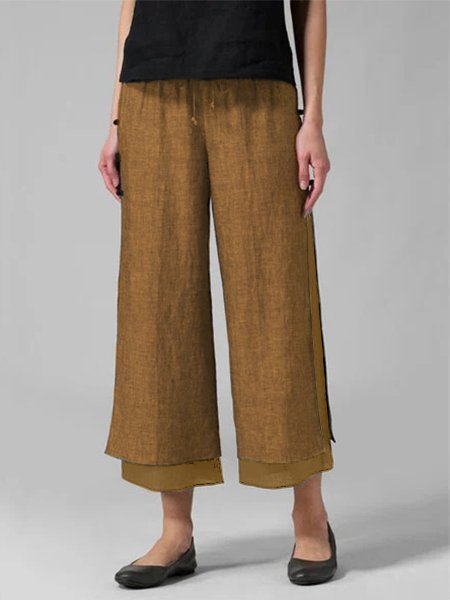 

Casuale taglia grande Pantaloni, Marrone scuro, Pants