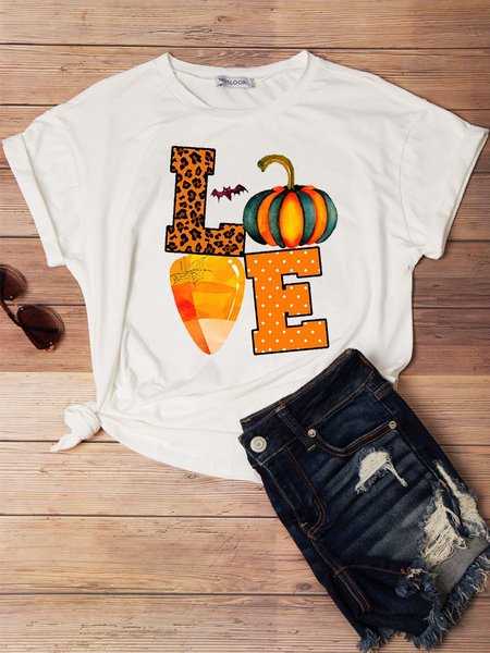 

Halloween Love Tee, White, T-shirts