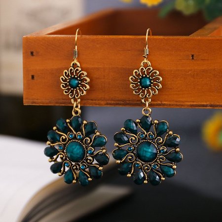 

Lega Orecchini, Verde scuro, Earring
