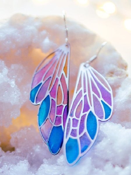 

Alloy Earrings, Silver, Earrings