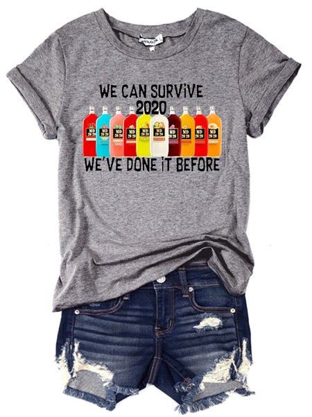 

We Can Survived 2020 Before Tee, Gray, T-shirts