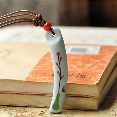 Fashion Ceramic Whistle Necklace, 9#, Necklaces