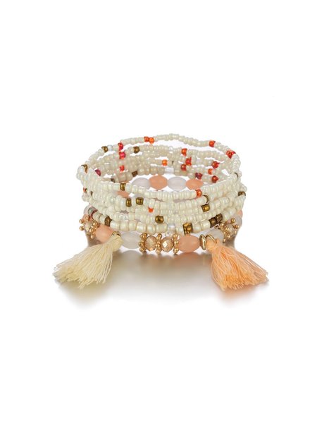 

Alloy Bracelets, Off white, Winter Clearance