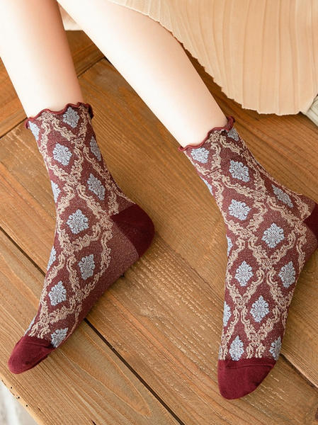 

Socks, Wine red, Socks