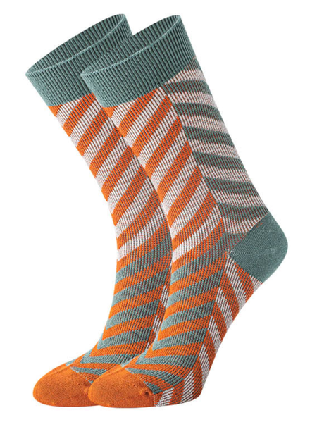 

Calzini a Righe Casuale, Arancia, Socks