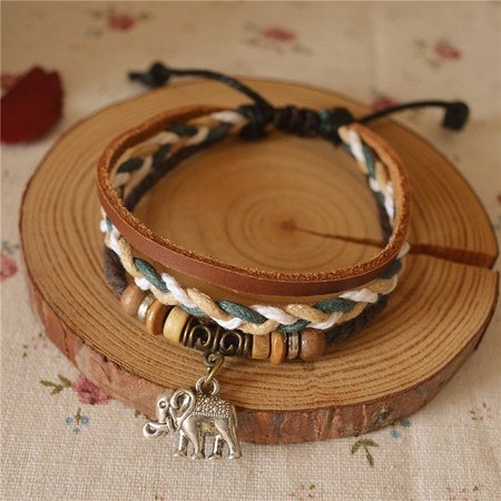 

Brown Vintage Canvas Bracelets, Winter Clearance