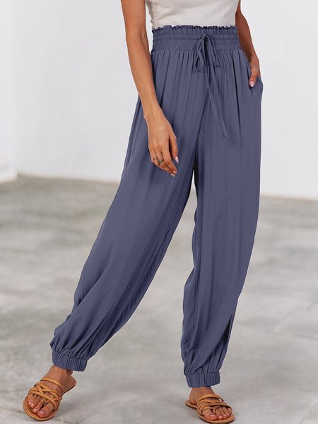 

Gray Shift Casual Pockets Pant, Cropped Pants