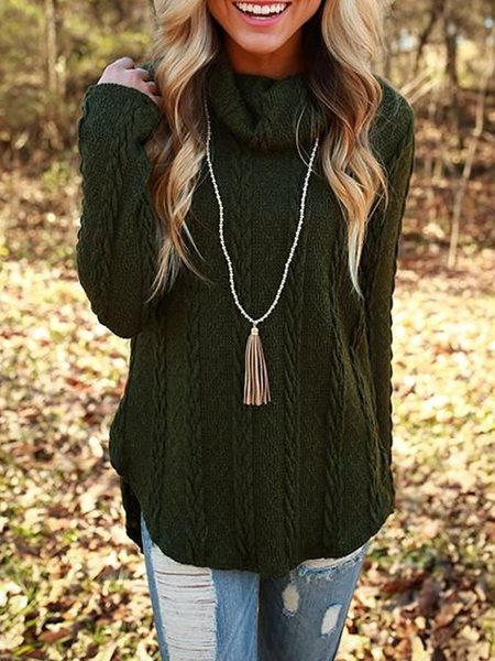 

Maglione Maniche Lunghe Patchwork Verde Militare 1, Sweater