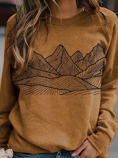 

Brown Long Sleeve Abstract Shift Sweatshirts, Sweatshirts & Hoodies