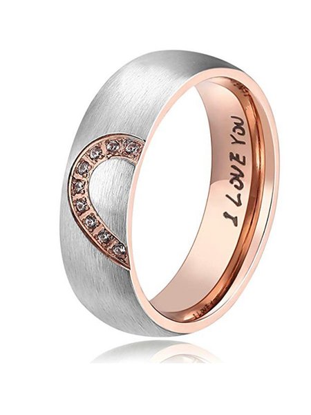 

Valentine's Day Couple Ring, Rose red, Rings