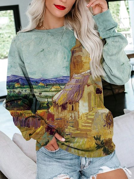 

Yellow Printed Shift Crew Neck Casual Shirt & Top, Sweatshirts & Hoodies