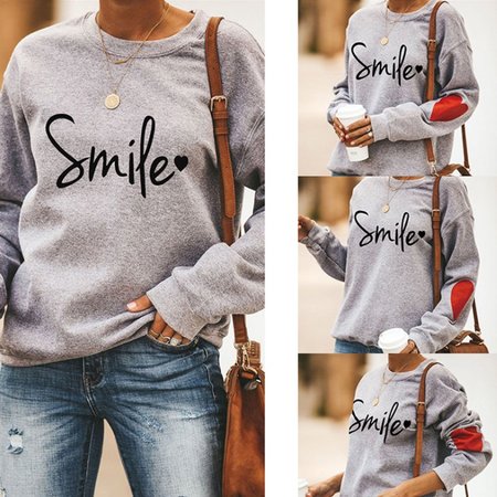 

Gray Casual Cotton-Blend Printed Sweatshirt, Hoodies&Sweatshirts