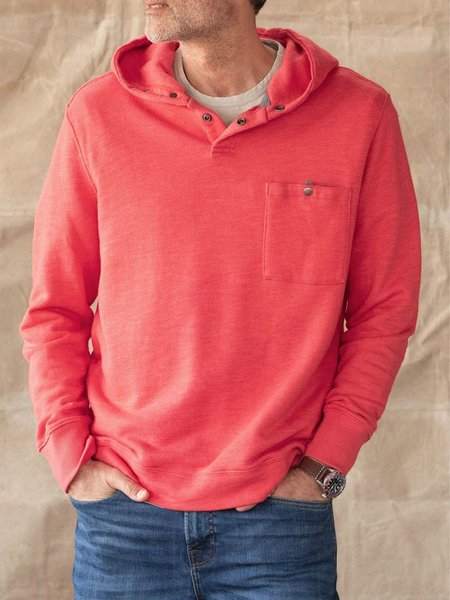 

Red Cotton Vintage Sweatshirt, Hoodies&Sweatshirts