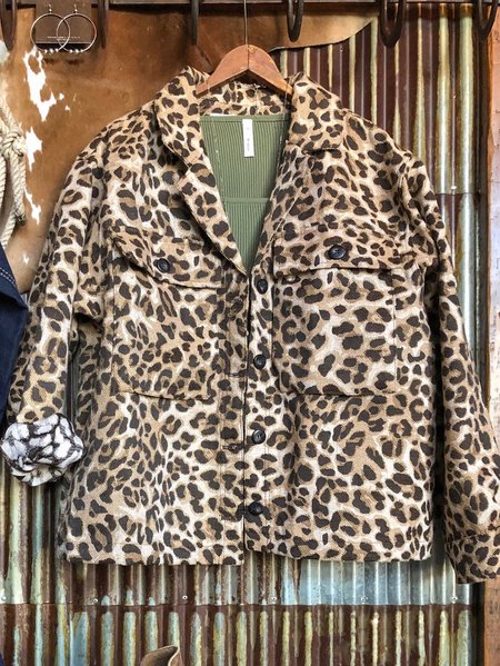 

Ladies Leopard Print Jacket, As picture, Blazers