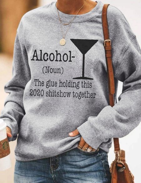 

Alcohol Sweatshirt, Gray, Hoodies&Sweatshirts